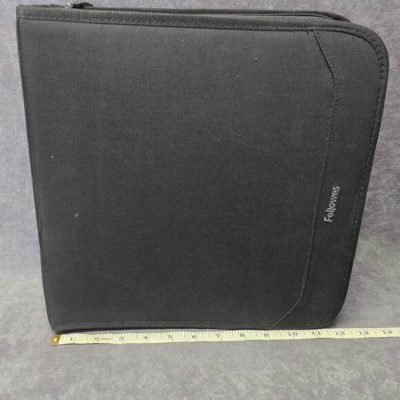 Fellowes Black CD Carrying Case w. Handle Holds 224 DVD CD's Music Movies - Picture 11 of 12